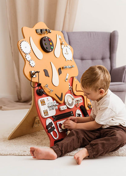 Motorikbrett / Motorikwand Tilda Trizeratops