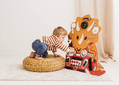 Motorikbrett / Motorikwand Tilda Trizeratops