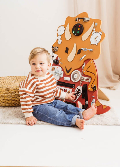 Motorikbrett / Motorikwand Tilda Trizeratops