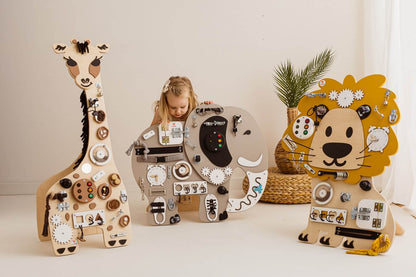 Motorikbrett / Motorikwand Elli Elefant