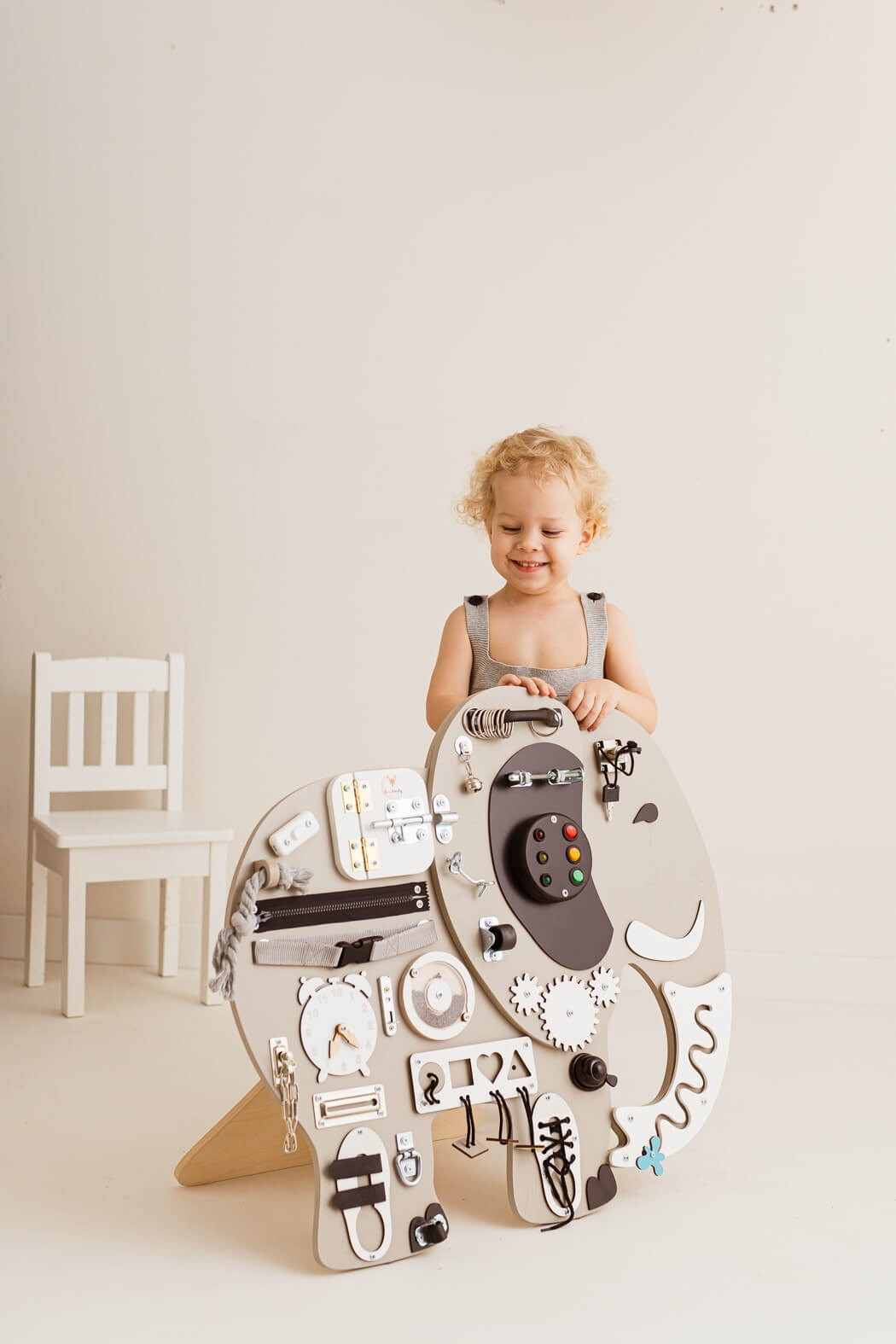 Motorikbrett / Motorikwand Elli Elefant