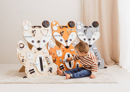 Motorikbrett / Motorikwand Fuchs