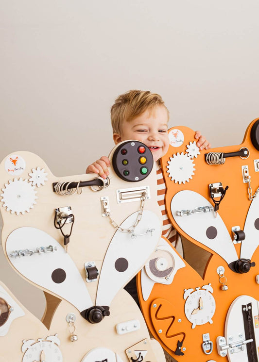 Motorikbrett / Motorikwand Fuchs