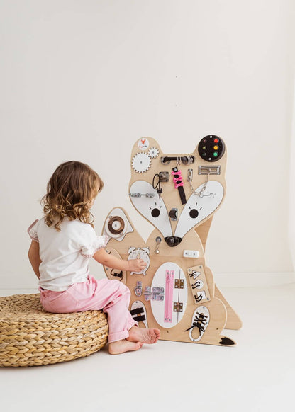 Motorikbrett / Motorikwand Fuchs