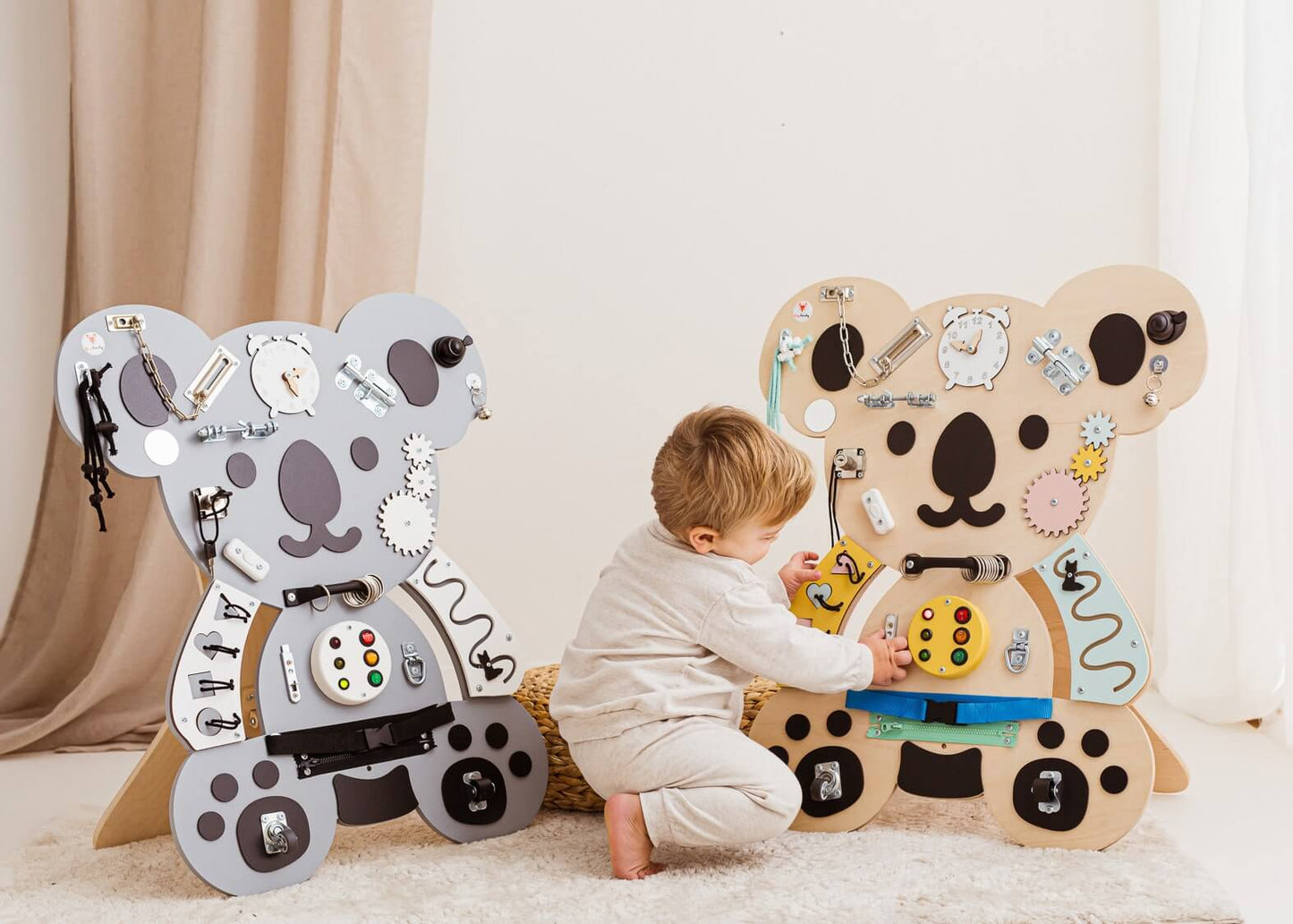 Motorikbrett / Motorikwand Kuno Koala