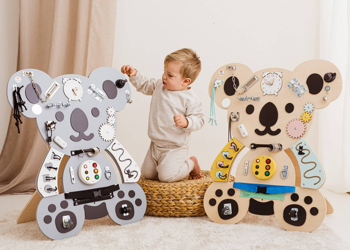 Motorikbrett / Motorikwand Kuno Koala