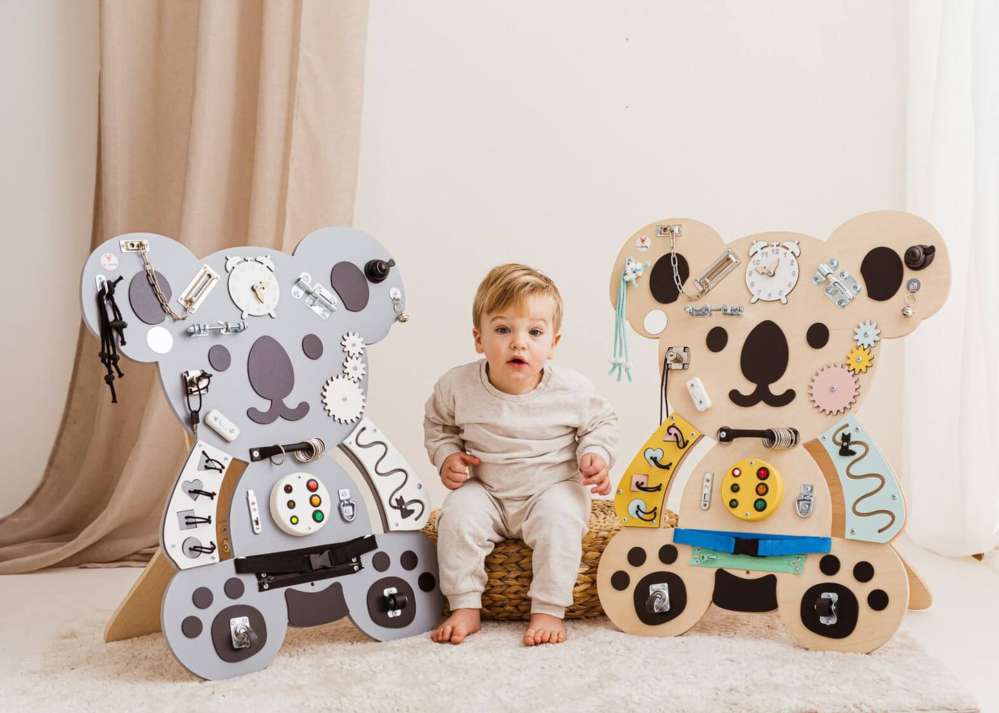 Motorikbrett / Motorikwand Kuno Koala