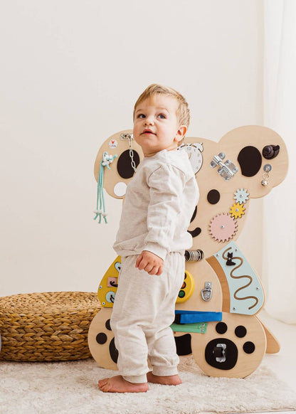 Motorikbrett / Motorikwand Kuno Koala