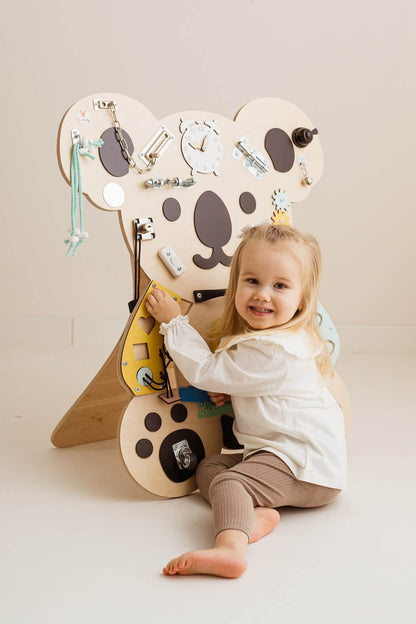 Motorikbrett / Motorikwand Kuno Koala