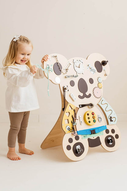 Motorikbrett / Motorikwand Kuno Koala