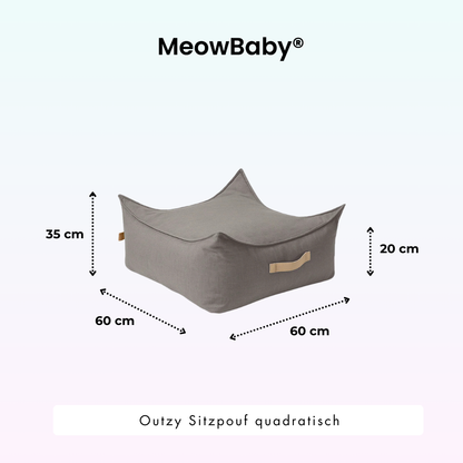 Outzy Sitzpouf für Kinder quadratisch - Outdoor Living Edition