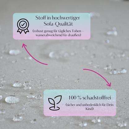 Outzy Sitzpouf für Kinder quadratisch - Outdoor Living Edition