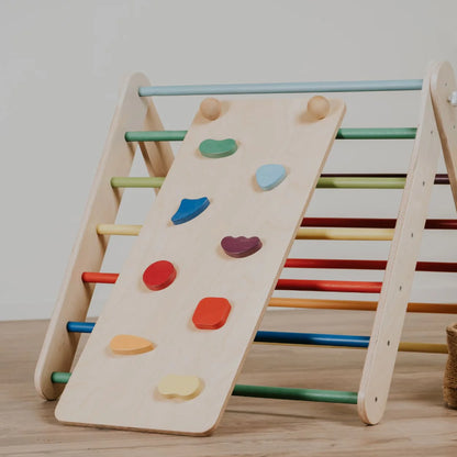 Pikler Kletterdreieck mit Rampe & Sprossenwand