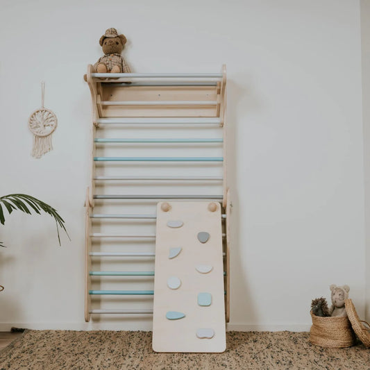 Pikler Kletterdreieck mit Rampe & Sprossenwand