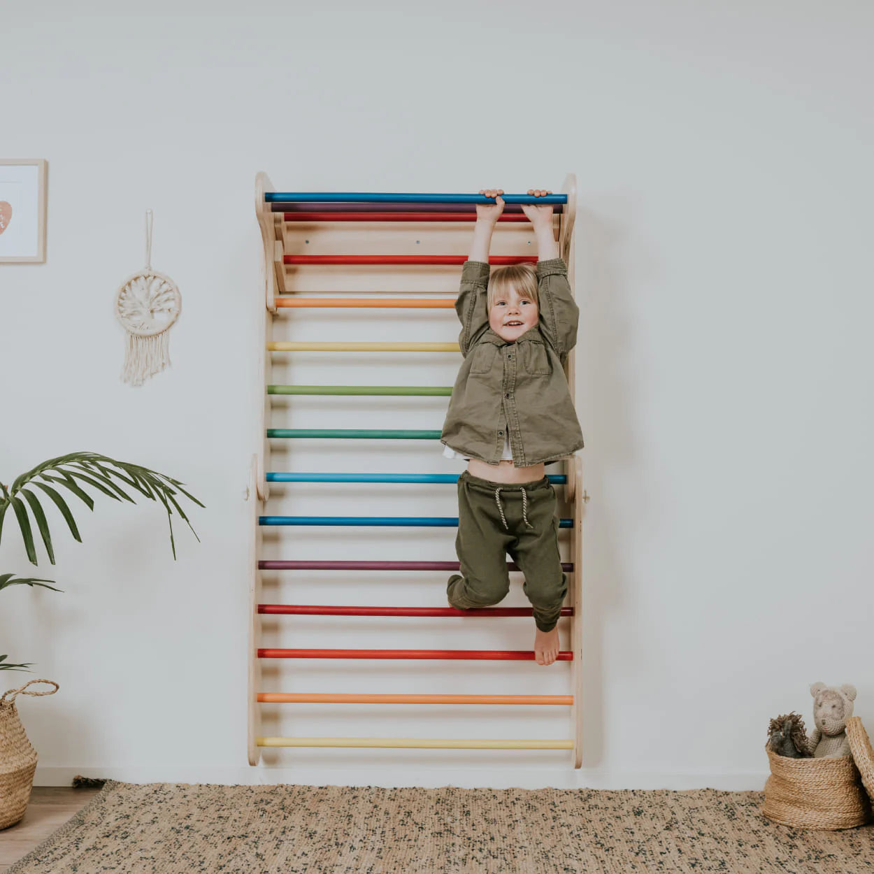 Pikler Kletterdreieck mit Sprossenwand