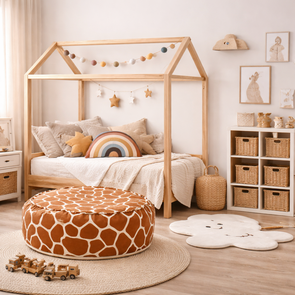 Bean Bag / Sitzsack, rund, Giraffe – Ansicht 2