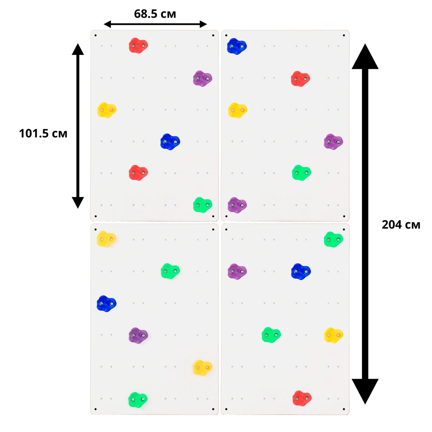 Kletterwand für Kinder, versch. Formen