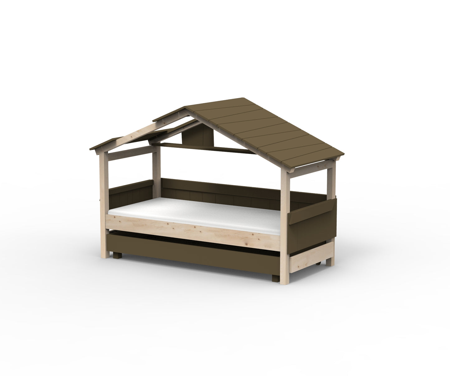 Starlight Hausbett mit Zusatzbett für Kinder