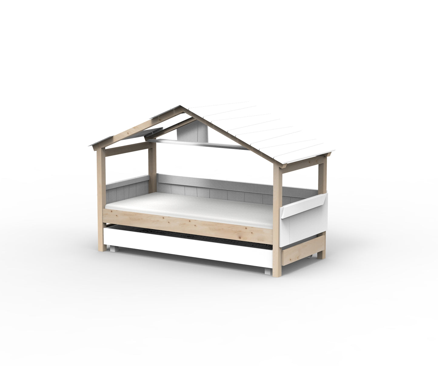 Starlight Hausbett mit Zusatzbett für Kinder