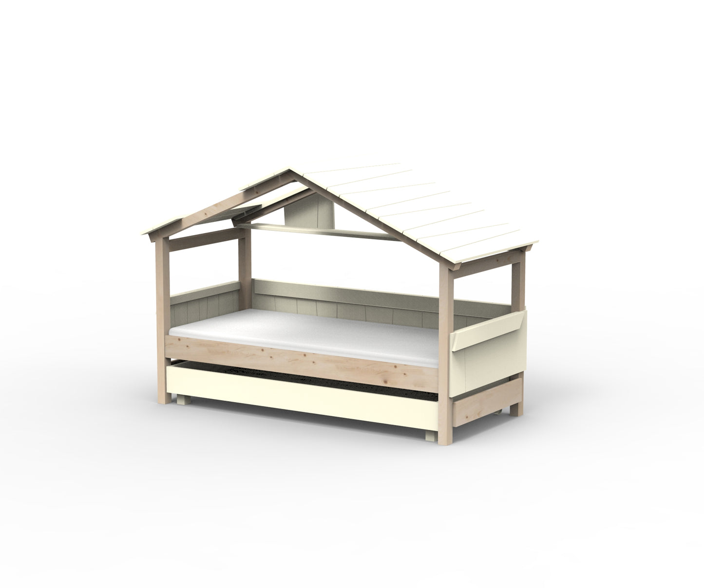 Starlight Hausbett mit Zusatzbett für Kinder