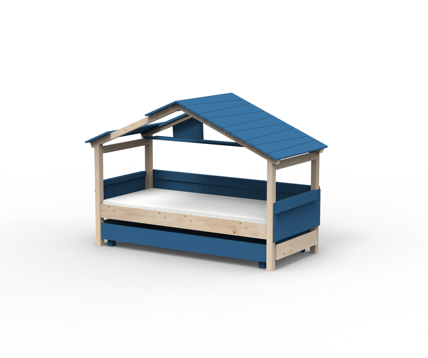 Starlight Hausbett mit Zusatzbett für Kinder