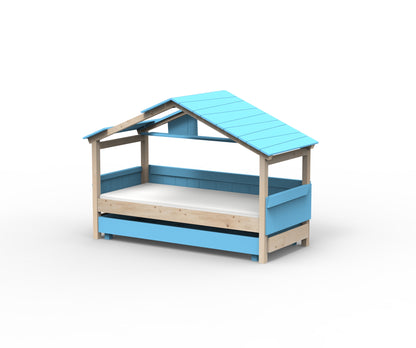 Starlight Hausbett mit Zusatzbett für Kinder