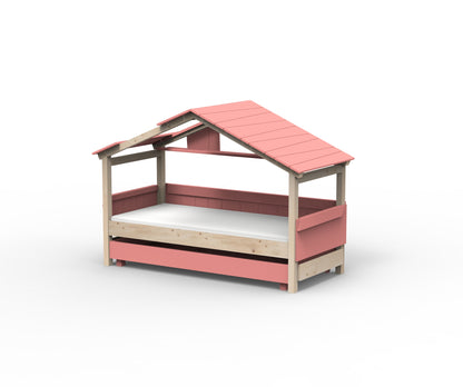 Starlight Hausbett mit Zusatzbett für Kinder