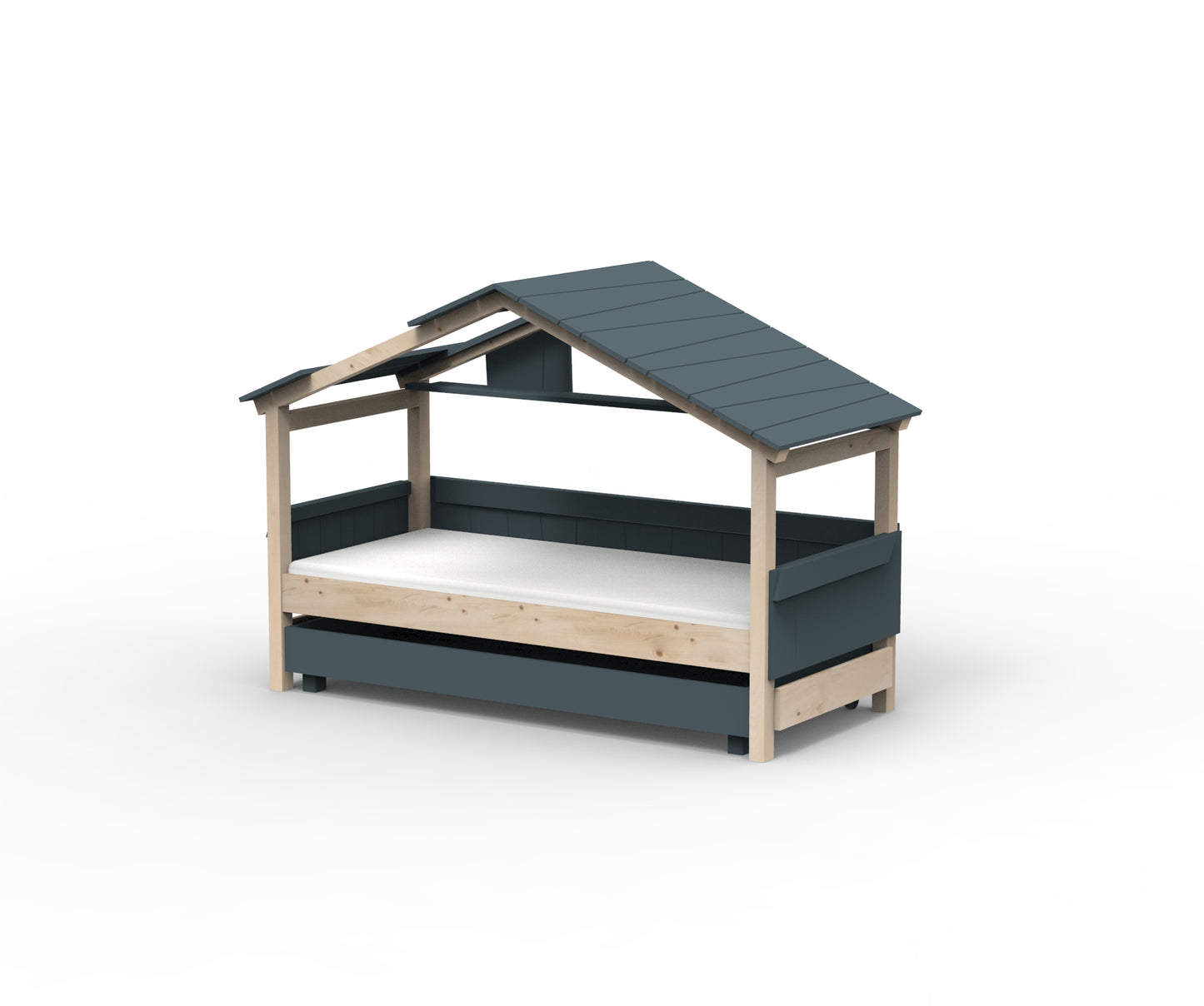 Starlight Hausbett mit Zusatzbett für Kinder