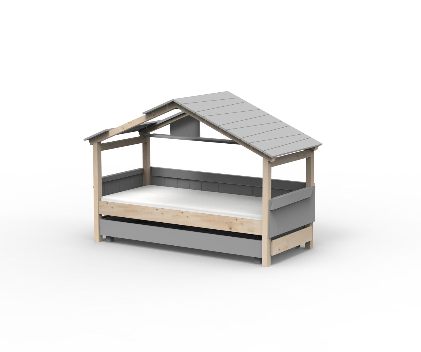 Starlight Hausbett mit Zusatzbett für Kinder