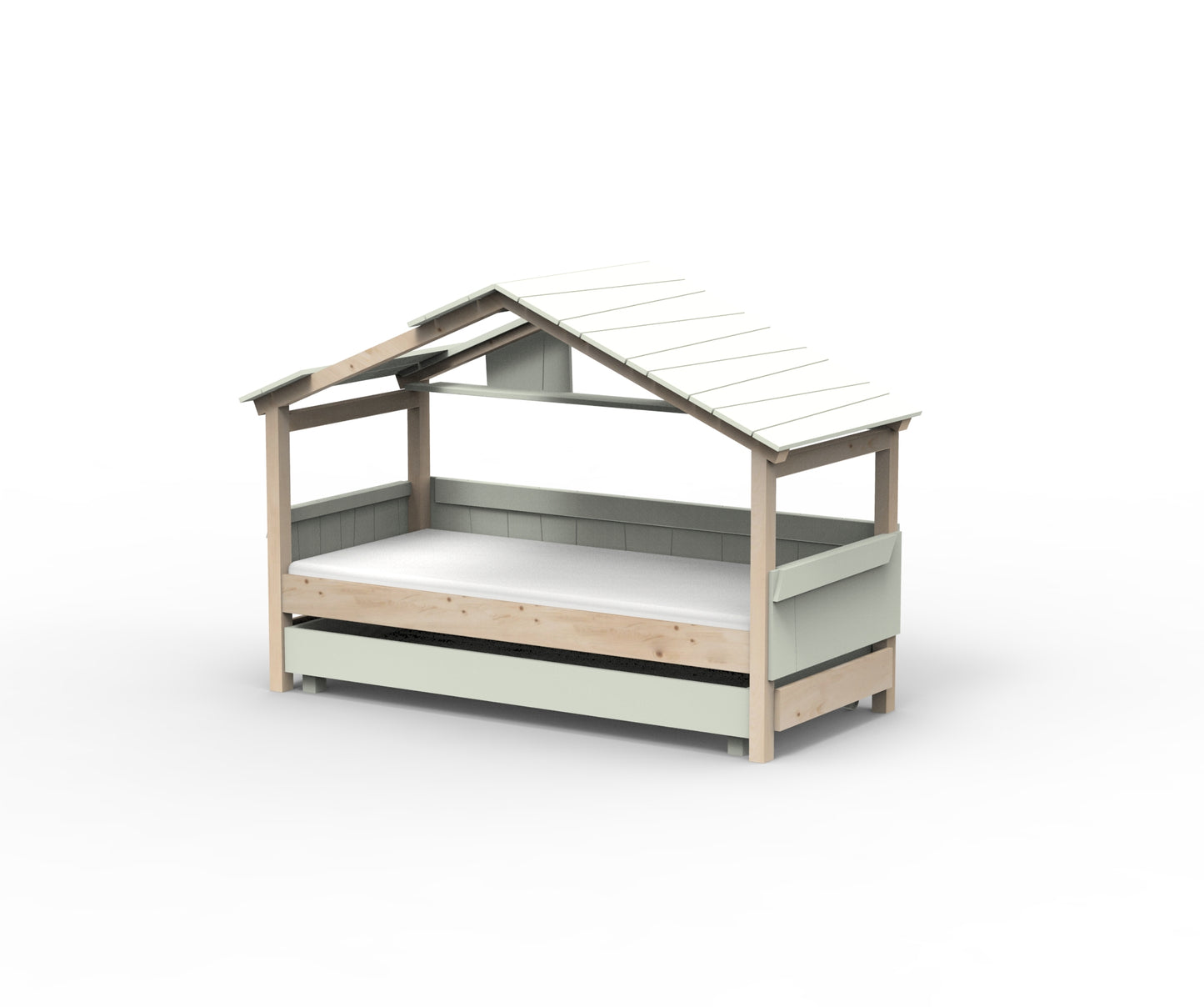 Starlight Hausbett mit Zusatzbett für Kinder