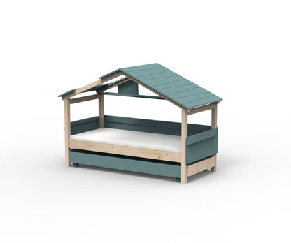 Starlight Hausbett mit Zusatzbett für Kinder