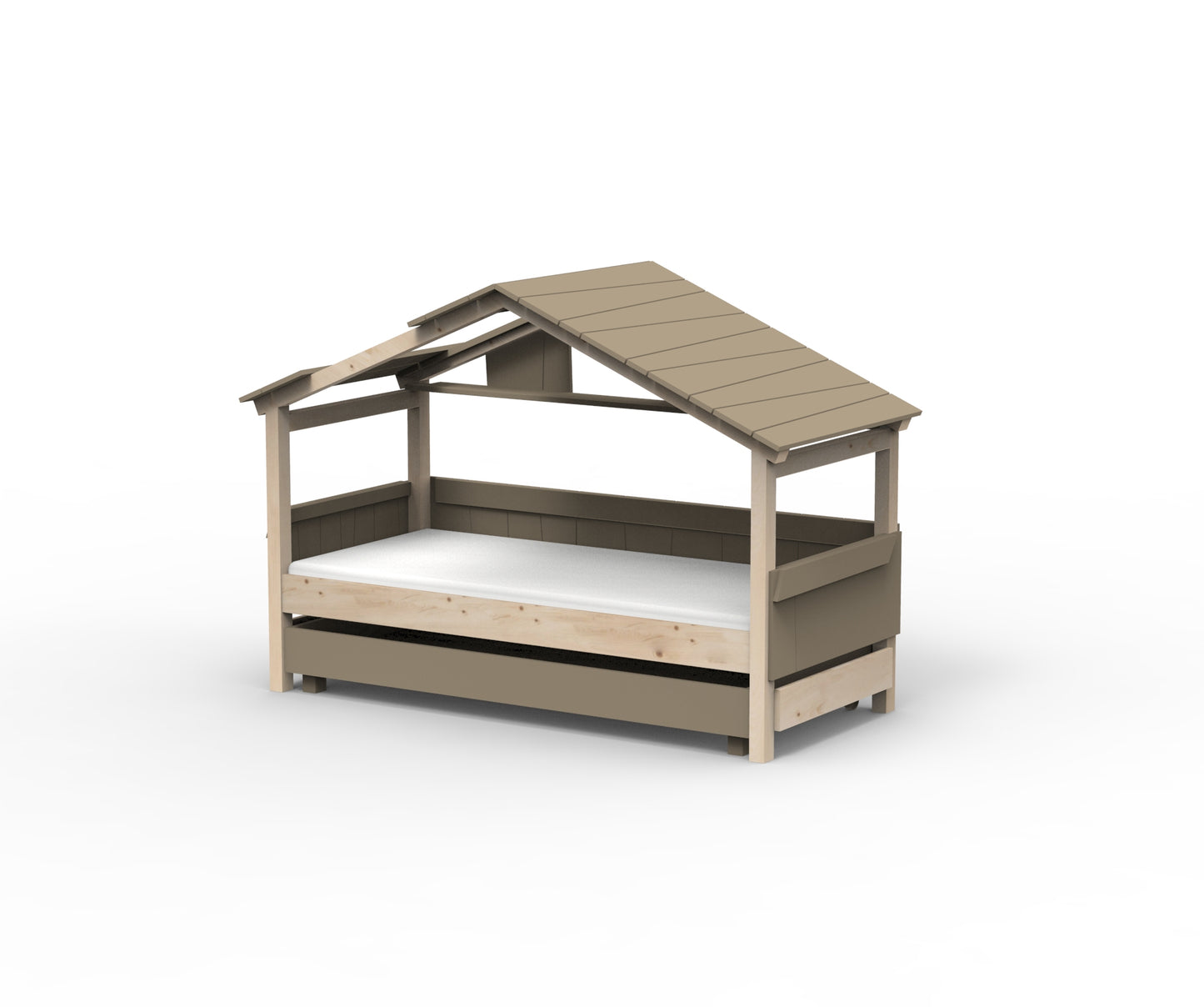 Starlight Hausbett mit Zusatzbett für Kinder