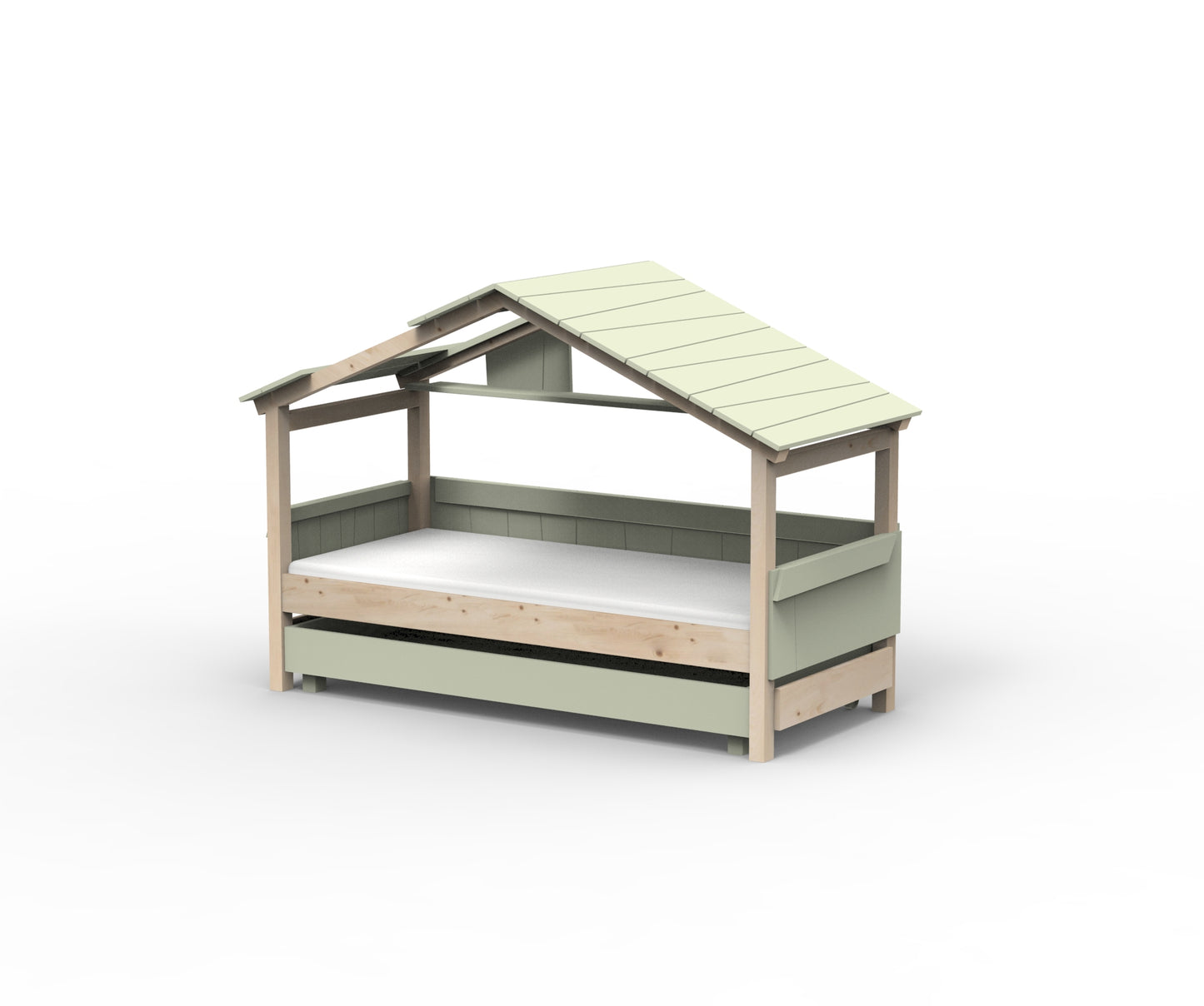 Starlight Hausbett mit Zusatzbett für Kinder