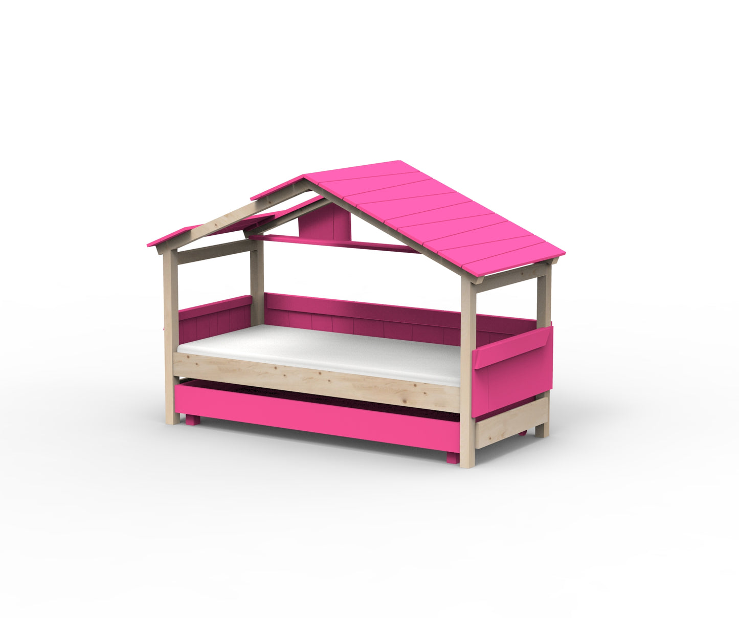 Starlight Hausbett mit Zusatzbett für Kinder