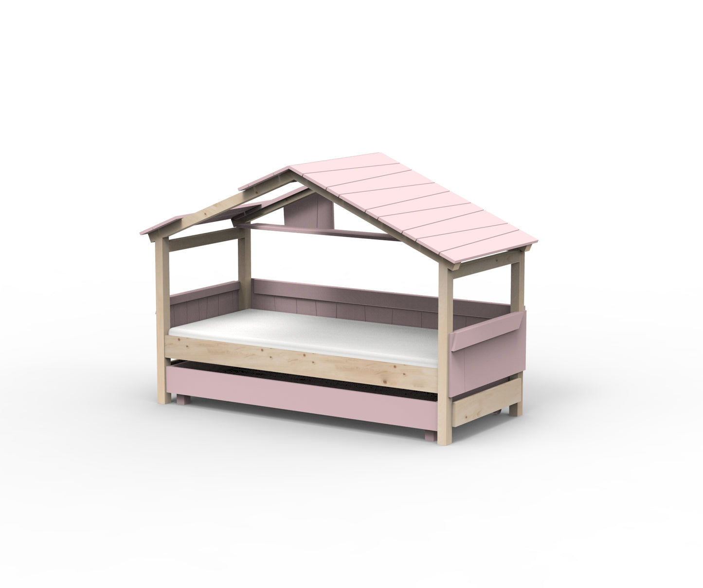 Starlight Hausbett mit Zusatzbett für Kinder