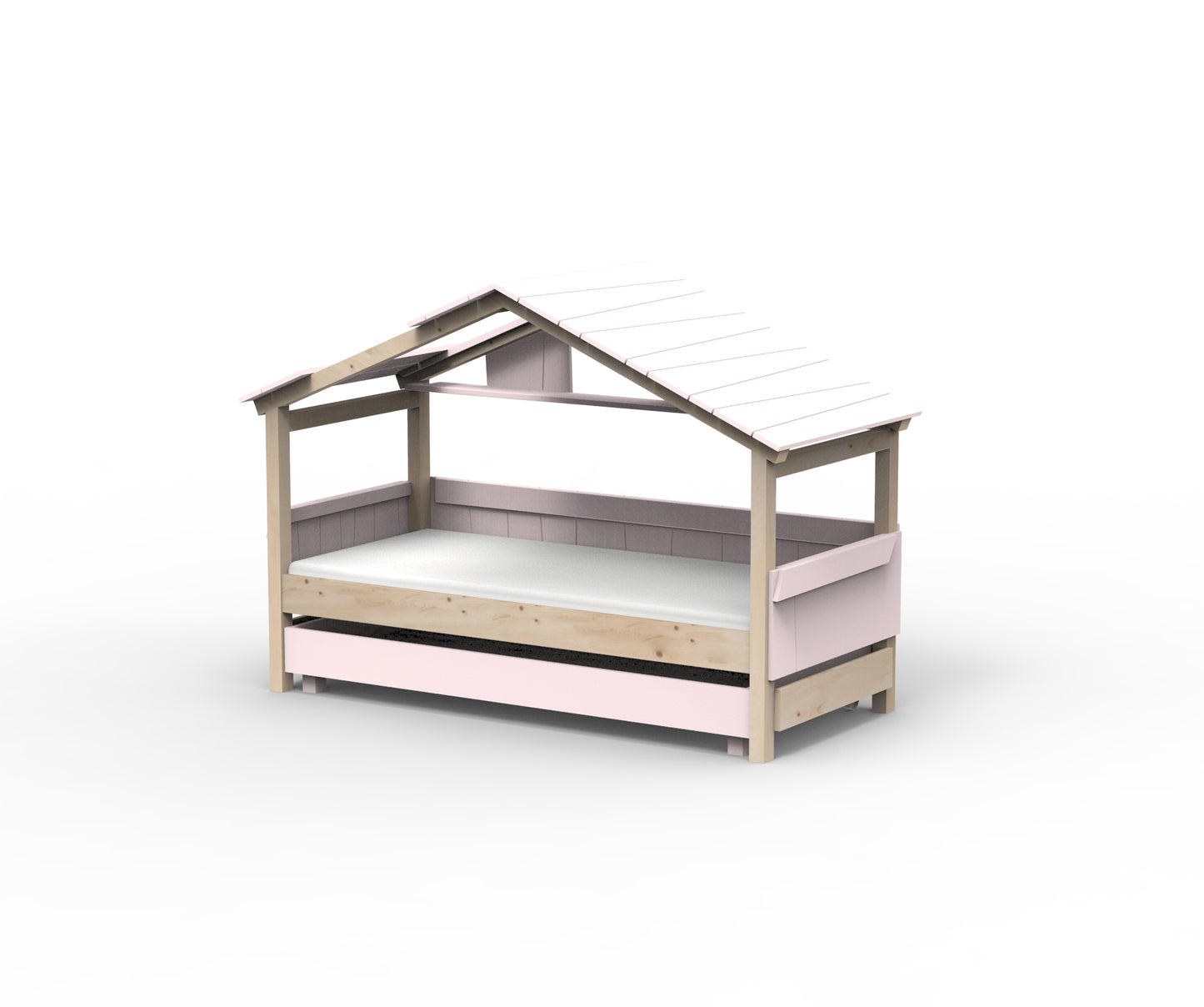 Starlight Hausbett mit Zusatzbett für Kinder