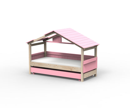 Starlight Hausbett mit Zusatzbett für Kinder