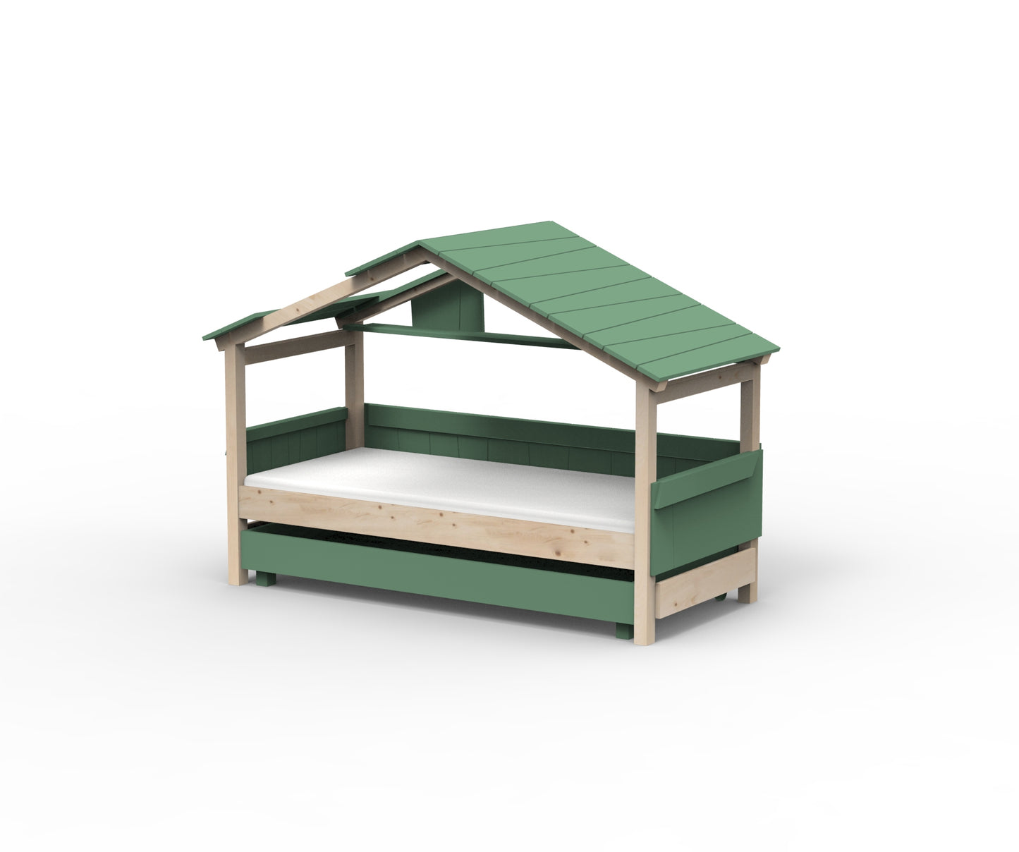 Starlight Hausbett mit Zusatzbett für Kinder