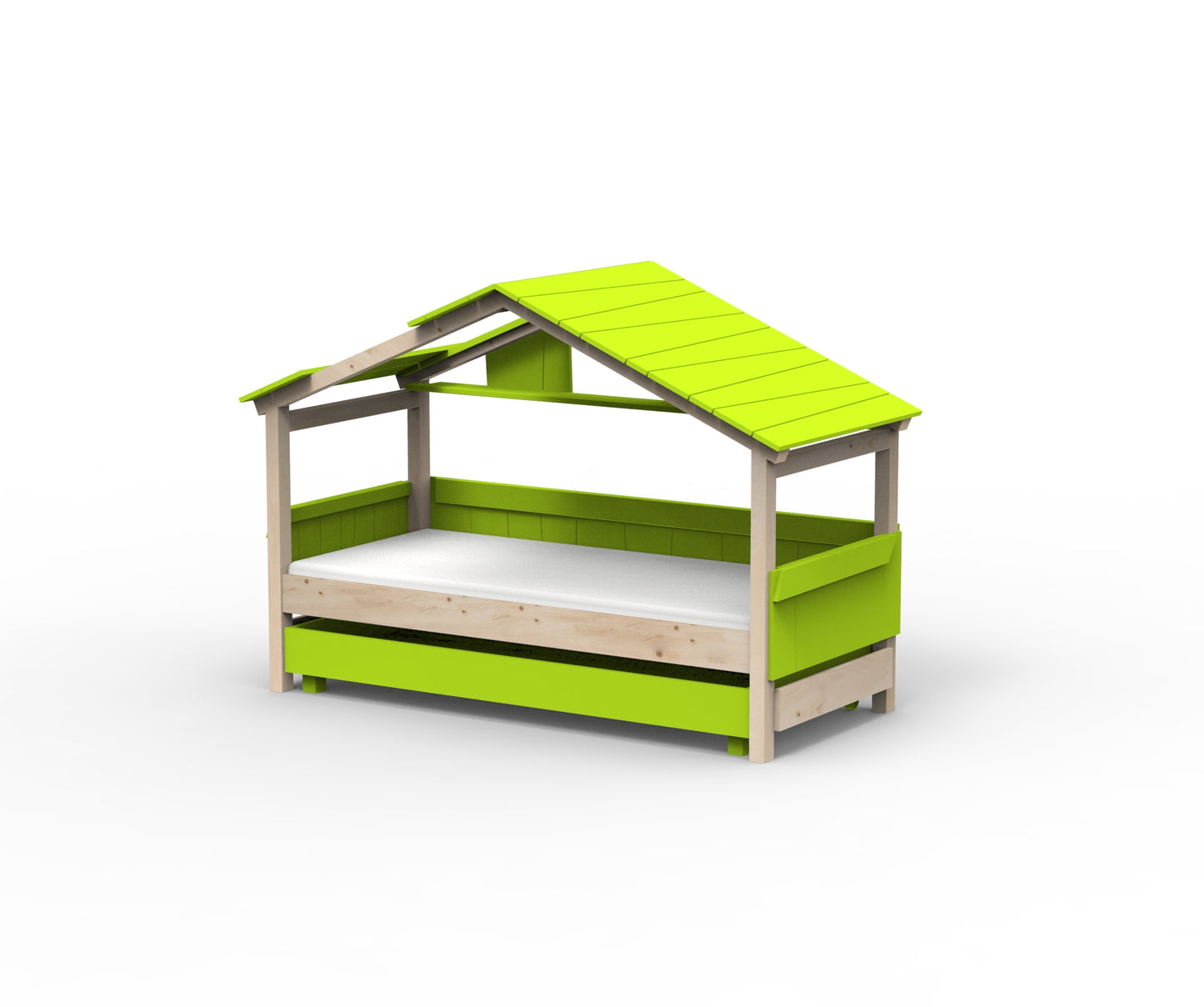 Starlight Hausbett mit Zusatzbett für Kinder
