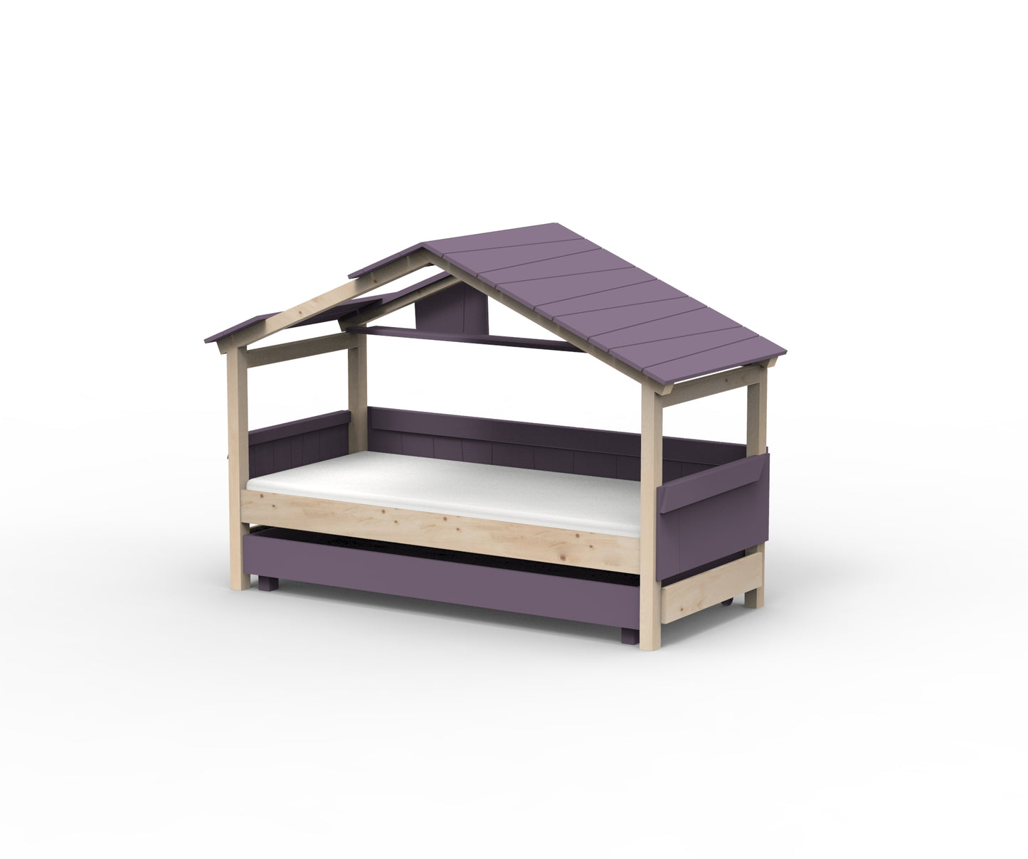 Starlight Hausbett mit Zusatzbett für Kinder