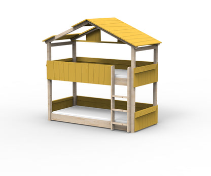 Starlight Haus-Etagenbett für Kinder mit Dach