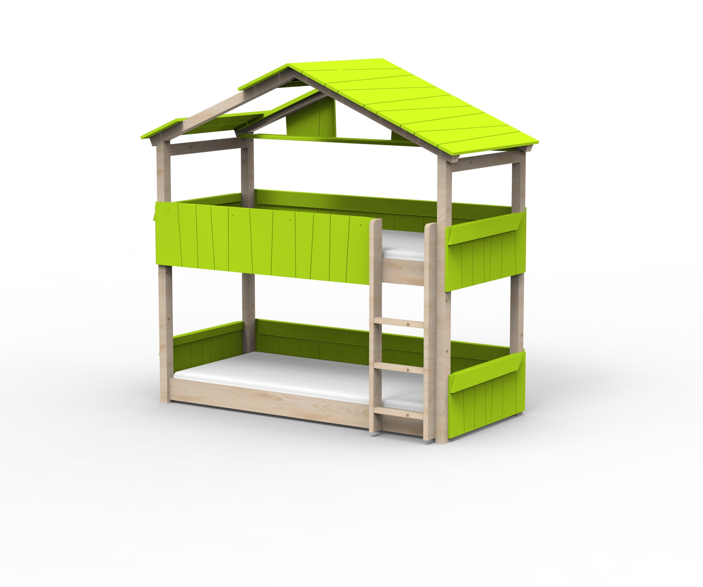 Starlight Haus-Etagenbett für Kinder mit Dach