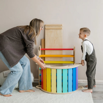 Set Pikler Dreieck, Rutschbrett, Schwingbogen - versch. Farben