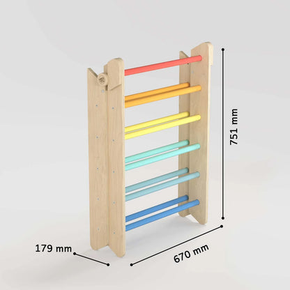 Set Pikler Dreieck, Rutschbrett, Schwingbogen - versch. Farben