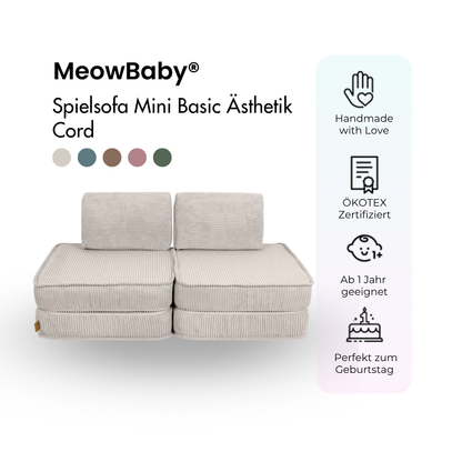 Spielsofa Ästhetik Cord Mini Basic - Classic Cord Edition