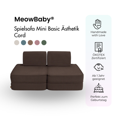 Spielsofa Ästhetik Cord Mini Basic - Classic Cord Edition
