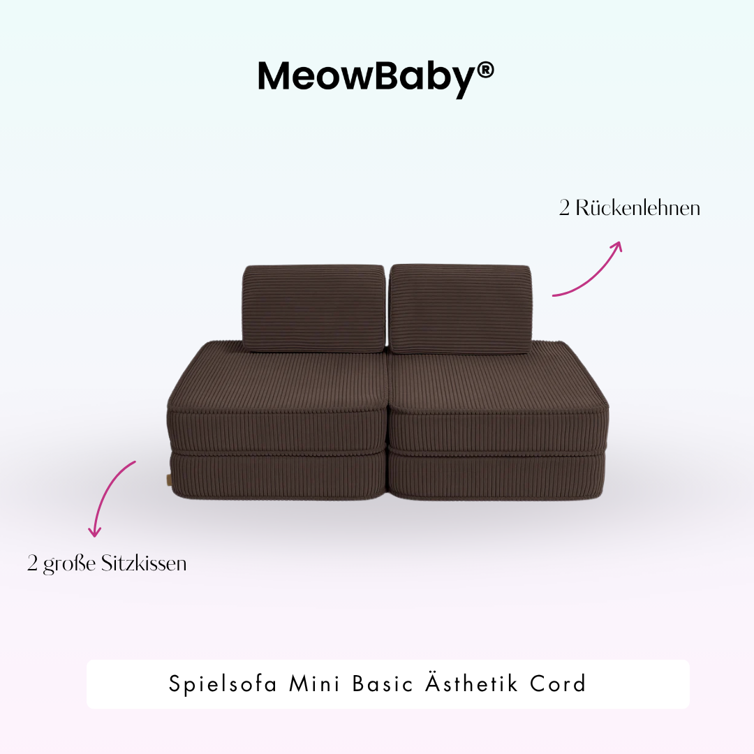 Spielsofa Ästhetik Cord Mini Basic - Classic Cord Edition