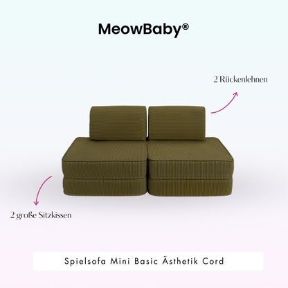 Spielsofa Ästhetik Cord Mini Basic - Classic Cord Edition