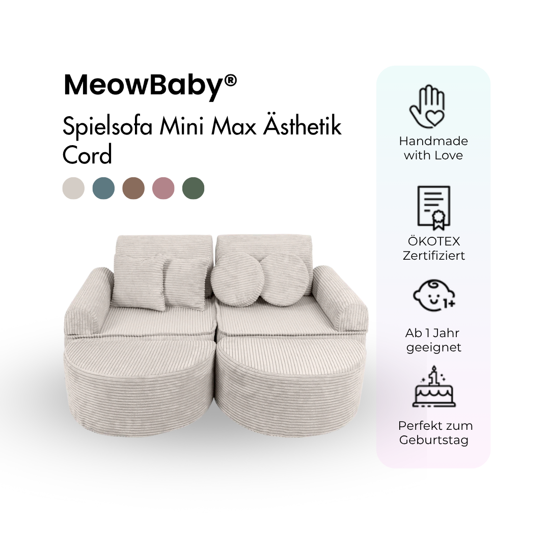 Spielsofa Ästhetik Cord Mini Max - Classic Cord Edition