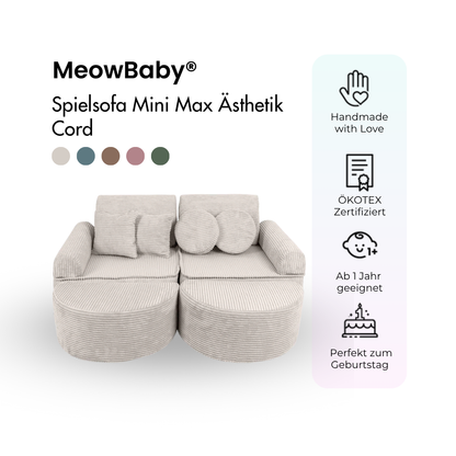 Spielsofa Ästhetik Cord Mini Max - Classic Cord Edition